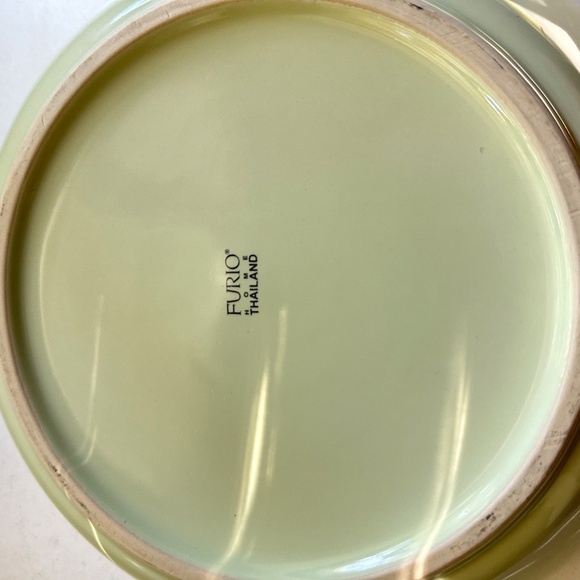 FURIO Home Thailand Worldview Light Mint Green 11" Serving Bowl Salad Bowl - Picture 5 of 9